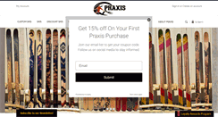 Desktop Screenshot of praxisskis.com